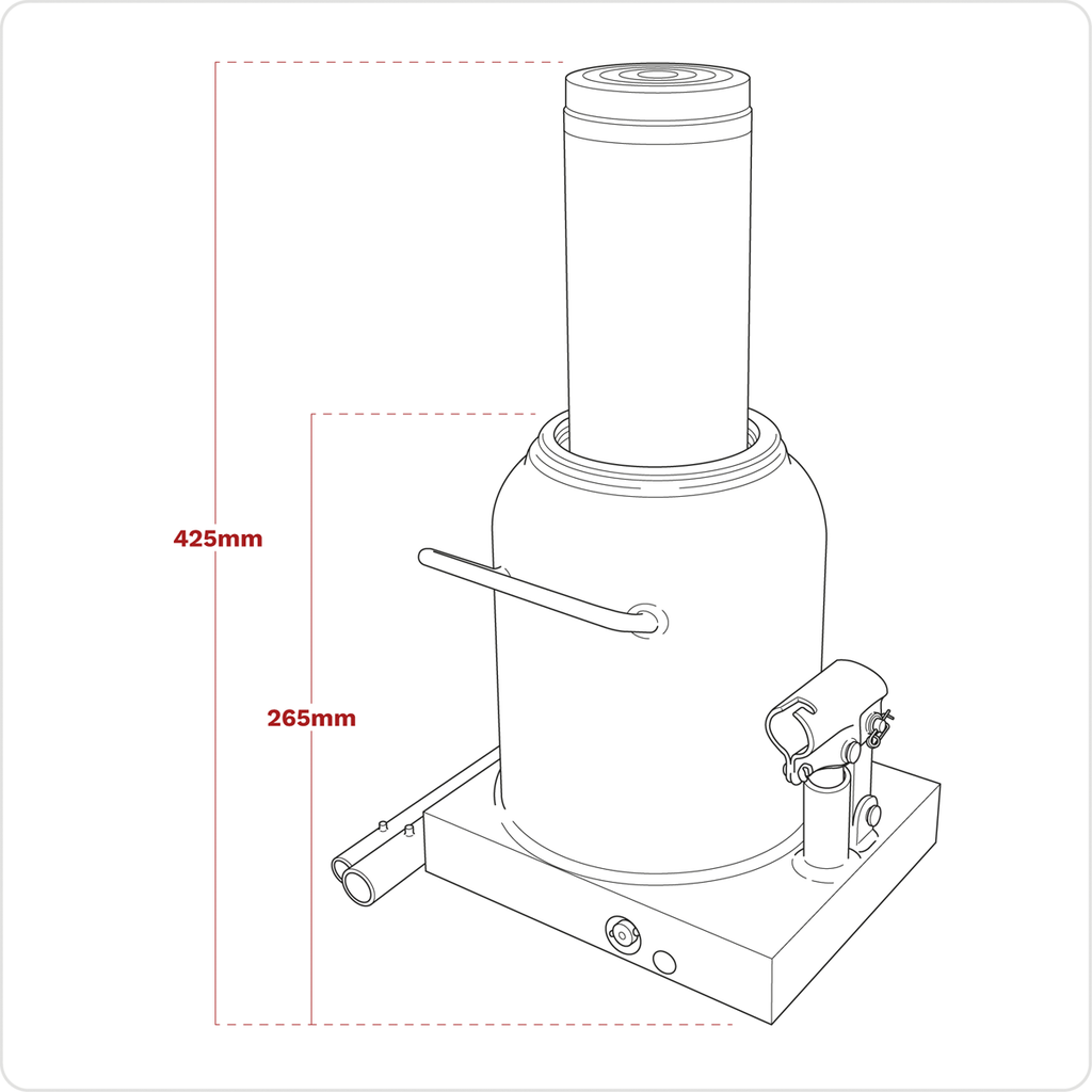 Bottle Jack 50 Tonne PBJ50S