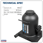 Bottle Jack 50 Tonne PBJ50S