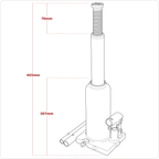Bottle Jack 5 Tonne PBJ5S