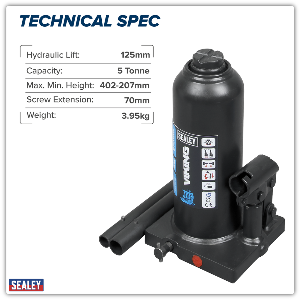 Bottle Jack 5 Tonne PBJ5S