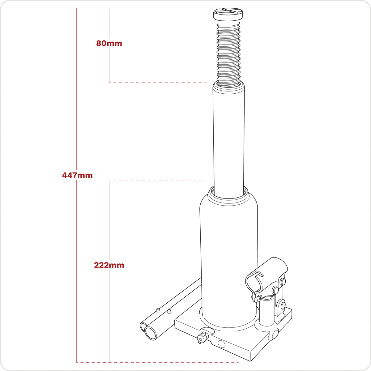Bottle Jack 8 Tonne PBJ8S