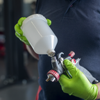 Paint Spray Gun Pot with Brass Fitting 600ml - White PC01