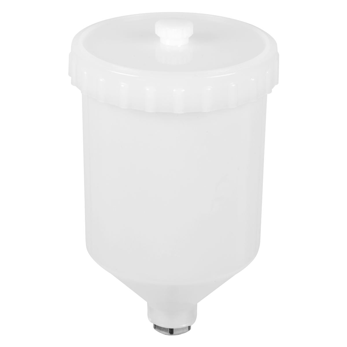 Paint Spray Gun Pot with Brass Fitting 600ml - White PC01