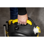 15L BuilderVac® M Class Vacuum Cleaner Wet & Dry with Stainless Steel Drum 1000W/110V PC150BV110V