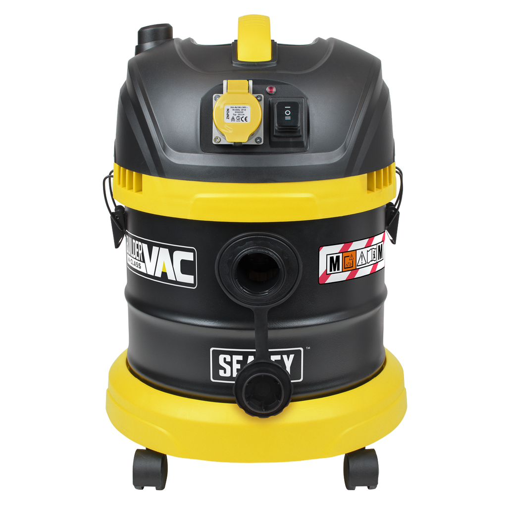 15L BuilderVac® M Class Vacuum Cleaner Wet & Dry with Stainless Steel Drum 1000W/110V PC150BV110V