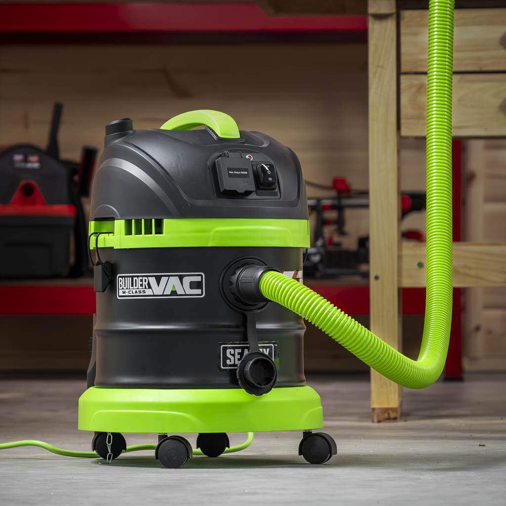 15L BuilderVac® M Class Vacuum Cleaner Wet & Dry with Stainless Steel Drum 1400W/230V PC150BV