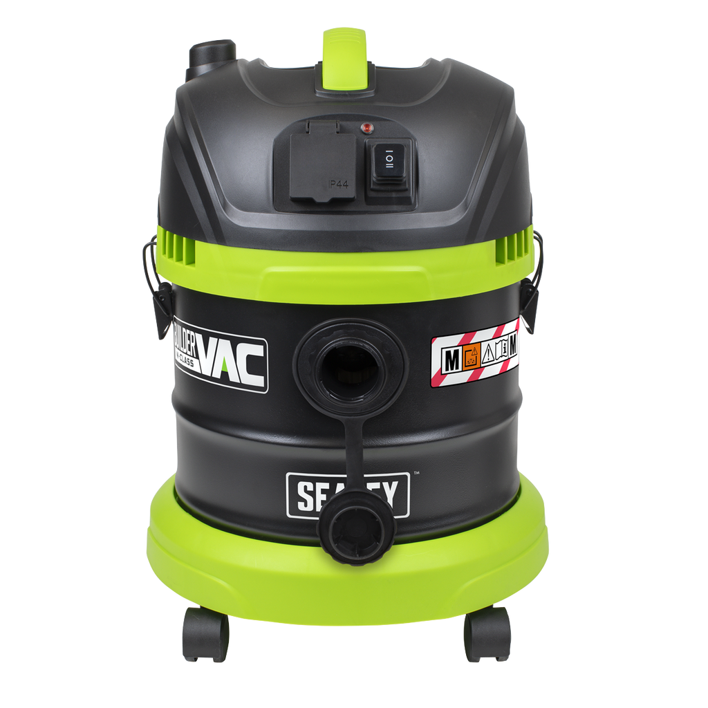 15L BuilderVac® M Class Vacuum Cleaner Wet & Dry with Stainless Steel Drum 1400W/230V PC150BV