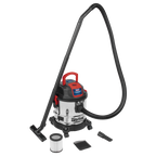 20L Vacuum Cleaner Wet & Dry Stainless Steel Drum 1200W/230V PC195SD