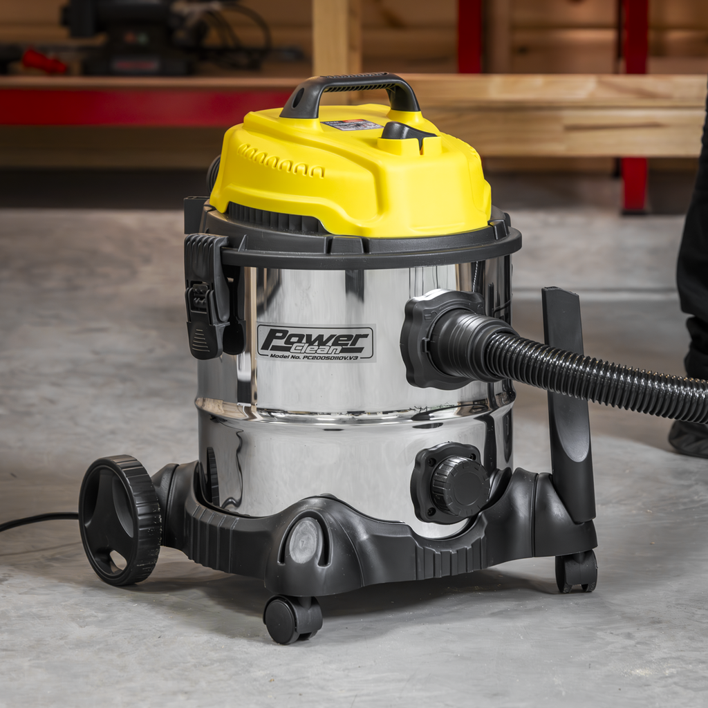 20L Vacuum Cleaner Wet & Dry Stainless Drum 1200W/110V PC200SD110V