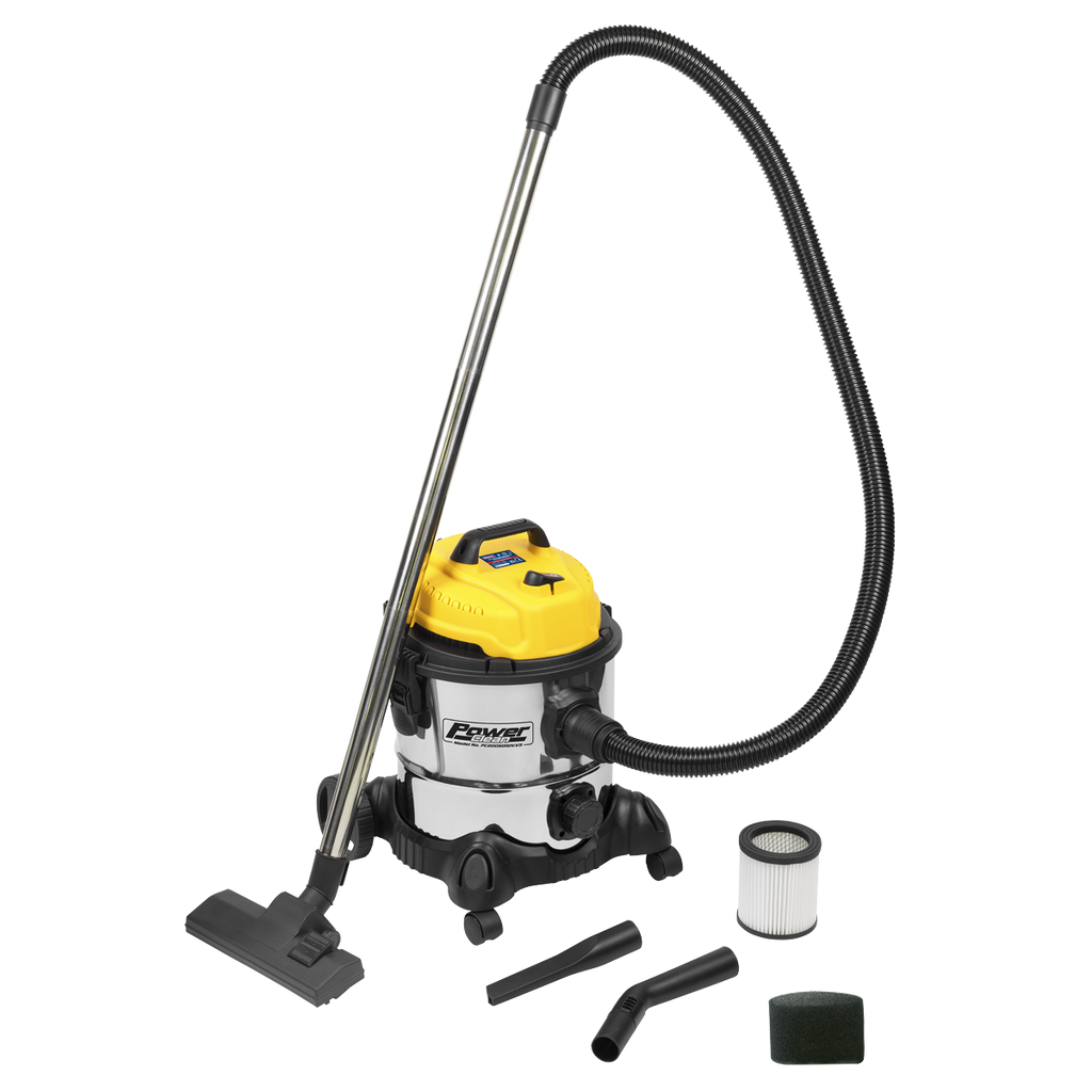 20L Vacuum Cleaner Wet & Dry Stainless Drum 1200W/110V PC200SD110V