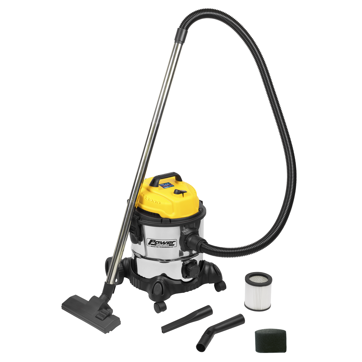 20L Vacuum Cleaner Wet & Dry Stainless Drum 1200W/110V PC200SD110V