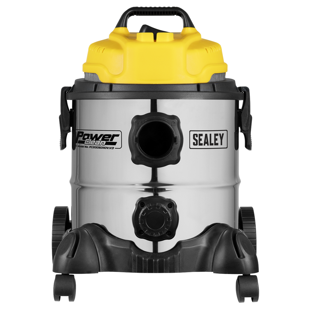 20L Vacuum Cleaner Wet & Dry Stainless Drum 1200W/110V PC200SD110V