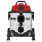 20L Industrial Vacuum Cleaner Wet & Dry with Stainless Drum & Auto Start 1400W/230V PC200SDAUTO
