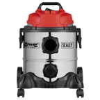 20L Vacuum Cleaner Wet & Dry Stainless Drum 1250W/230V PC200SD
