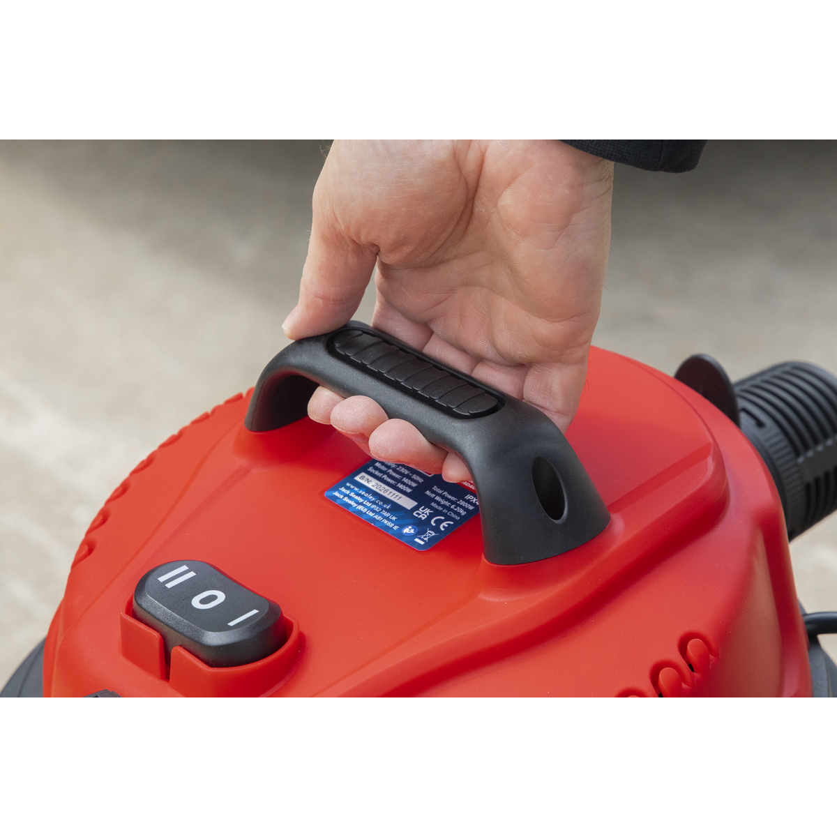 30L Industrial Vacuum Cleaner Wet & Dry with Stainless Steel Drum & Auto-Start 1400W/230V PC300SDAUTO