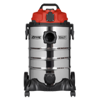 30L Industrial Vacuum Cleaner Wet & Dry with Stainless Steel Drum & Auto-Start 1400W/230V PC300SDAUTO