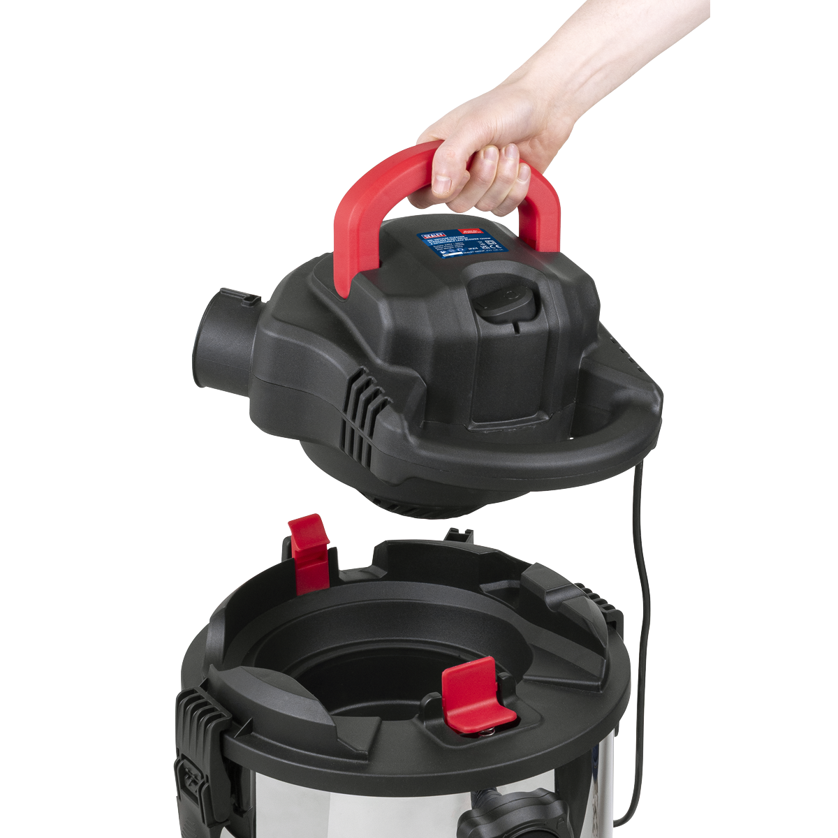 30L Vacuum Cleaner Wet & Dry with Stainless Steel Drum & Detachable Leaf Blower 1200W/230V PC300SD