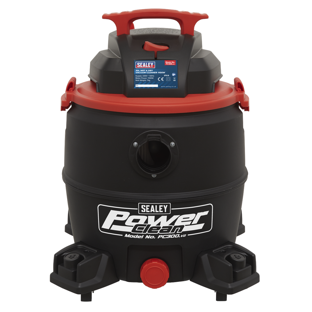 30L Vacuum Cleaner Wet & Dry 1100W/230V PC300