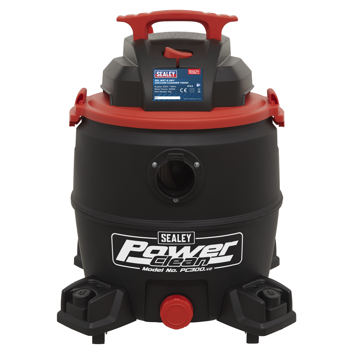 30L Vacuum Cleaner Wet & Dry 1100W/230V PC300