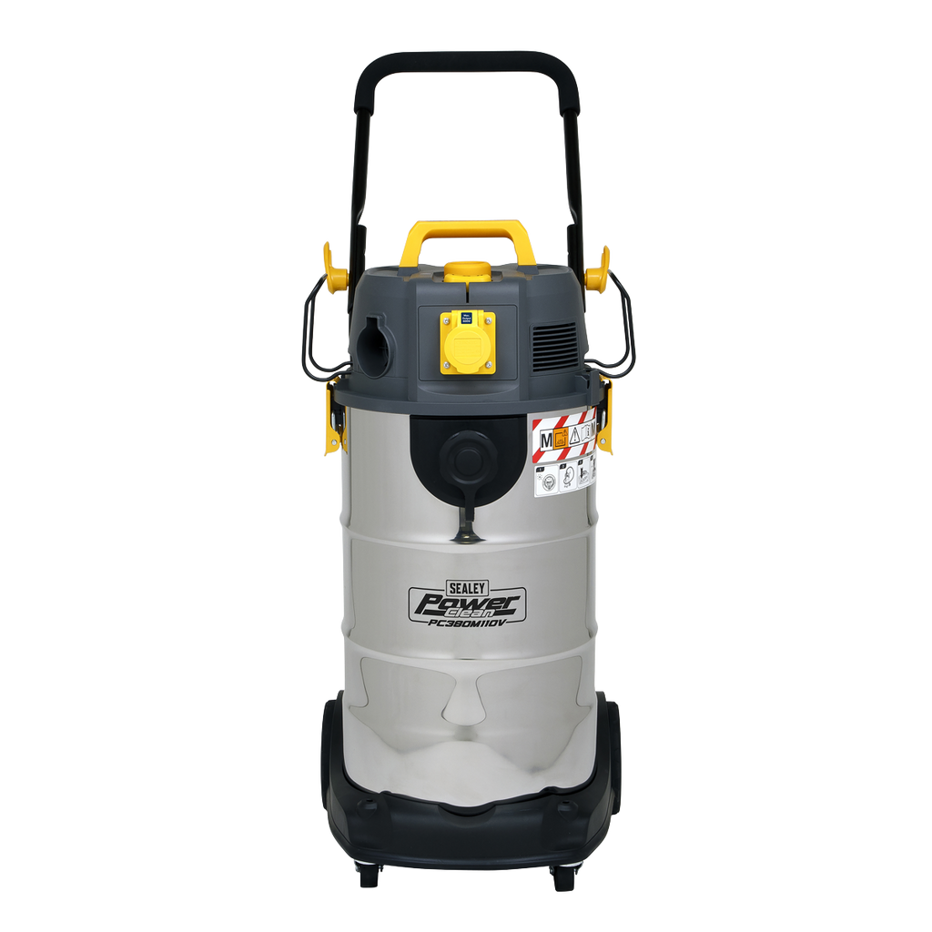 38L M Class Dust-Free Vacuum Cleaner Wet & Dry Stainless Steel Drum 1100W/110V PC380M110V