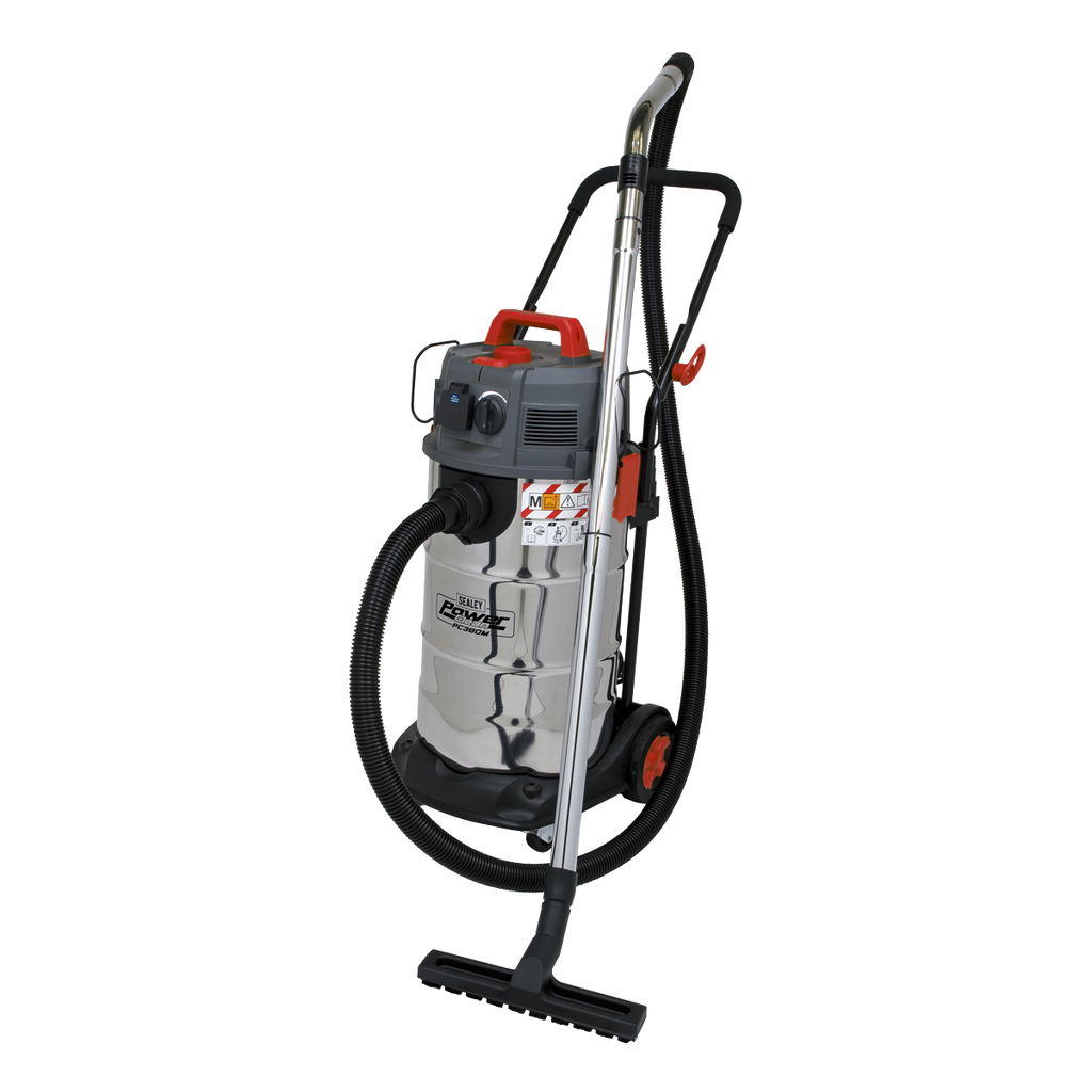 38L M Class Dust-Free Vacuum Cleaner Wet & Dry Stainless Steel Drum 1500W/230V PC380M