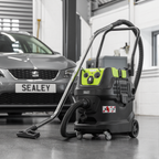 40L M Class Dust-Free Industrial Wet & Dry Vacuum Cleaner with Autostart for Air/Electric Power Tools 1600W/230V PC400MA
