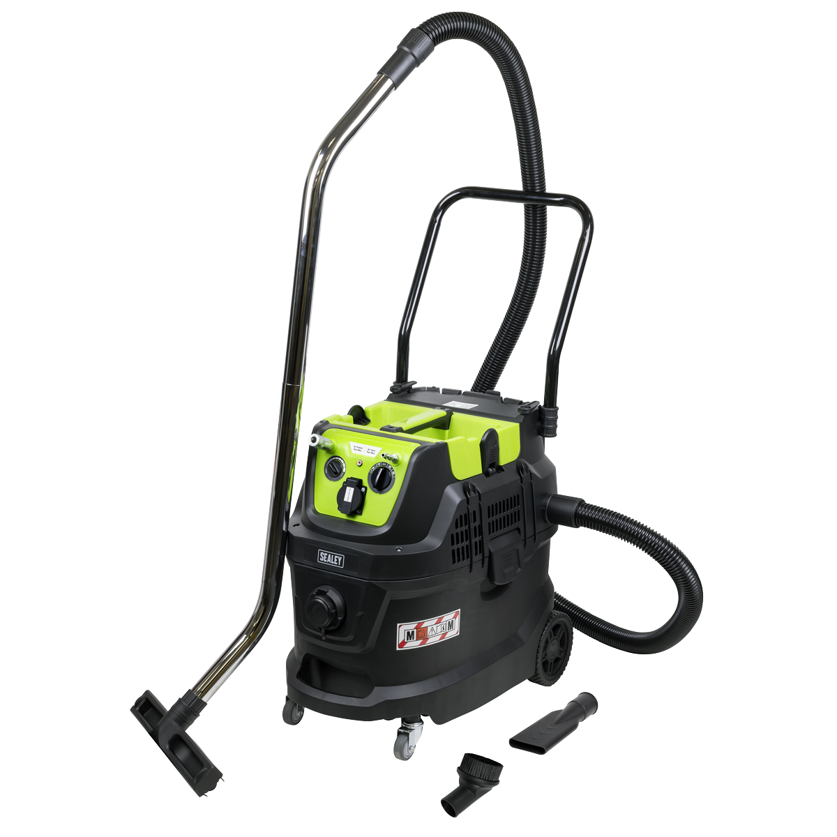 40L M Class Dust-Free Industrial Wet & Dry Vacuum Cleaner with Autostart for Air/Electric Power Tools 1600W/230V PC400MA
