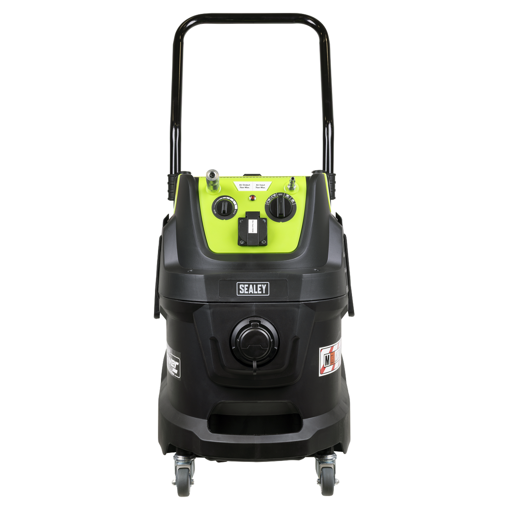 40L M Class Dust-Free Industrial Wet & Dry Vacuum Cleaner with Autostart for Air/Electric Power Tools 1600W/230V PC400MA