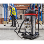 100L Vacuum Cleaner Wet & Dry with Stainless Steel Drum 3000W/230V PC4100