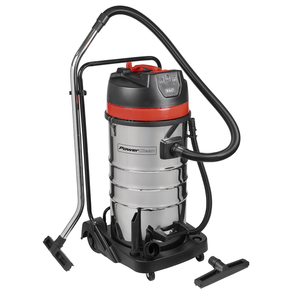 100L Vacuum Cleaner Wet & Dry with Stainless Steel Drum 3000W/230V PC4100