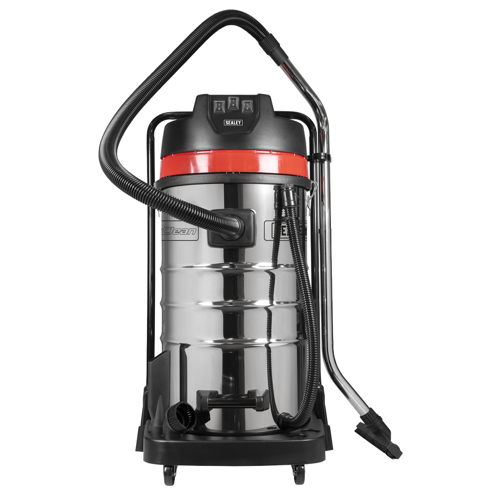 100L Vacuum Cleaner Wet & Dry with Stainless Steel Drum 3000W/230V PC4100