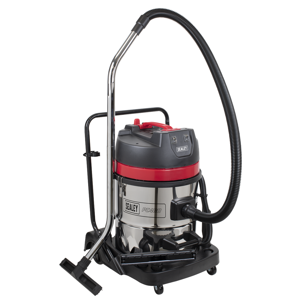 60L Vacuum Cleaner Wet & Dry with Stainless Steel Drum 2400W/230V PC460