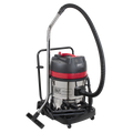 60L Vacuum Cleaner Wet & Dry with Stainless Steel Drum 2400W/230V PC460