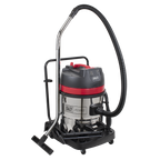 60L Vacuum Cleaner Wet & Dry with Stainless Steel Drum 2400W/230V PC460