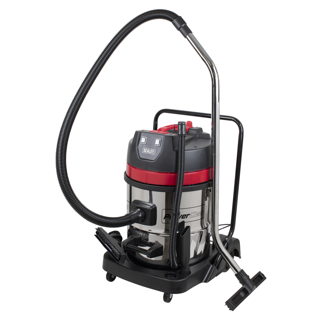 60L Vacuum Cleaner Wet & Dry with Stainless Steel Drum 2400W/230V PC460