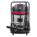 60L Vacuum Cleaner Wet & Dry with Stainless Steel Drum 2400W/230V PC460