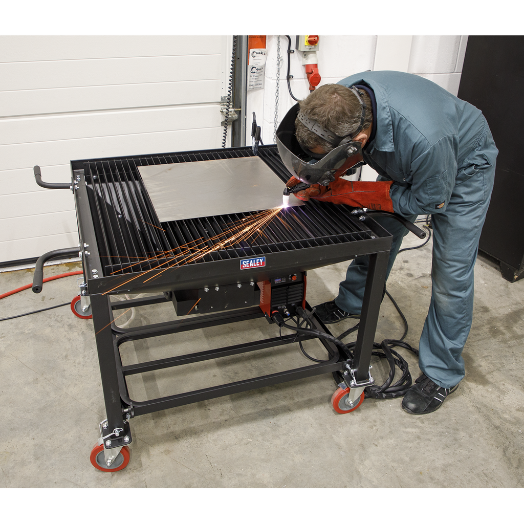 Adjustable Height Plasma Cutting Table/Workbench with Castor Wheels PCT2