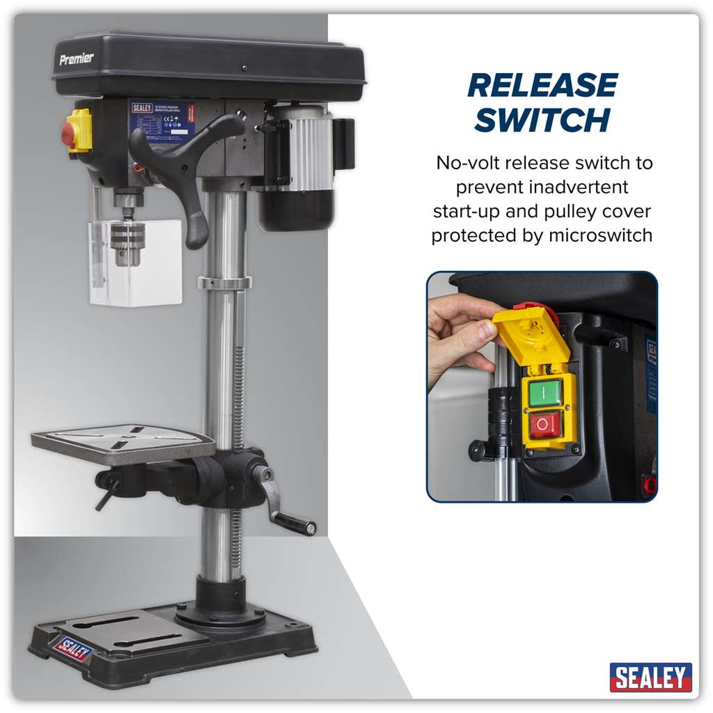 Bench Mounting Pillar Drill 16-Speed 370W/230V PDM125B