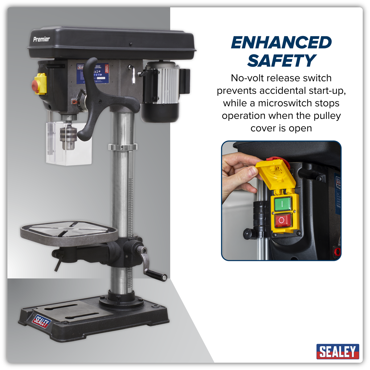 Bench Mounting Pillar Drill 16-Speed 370W 230V PDM155B