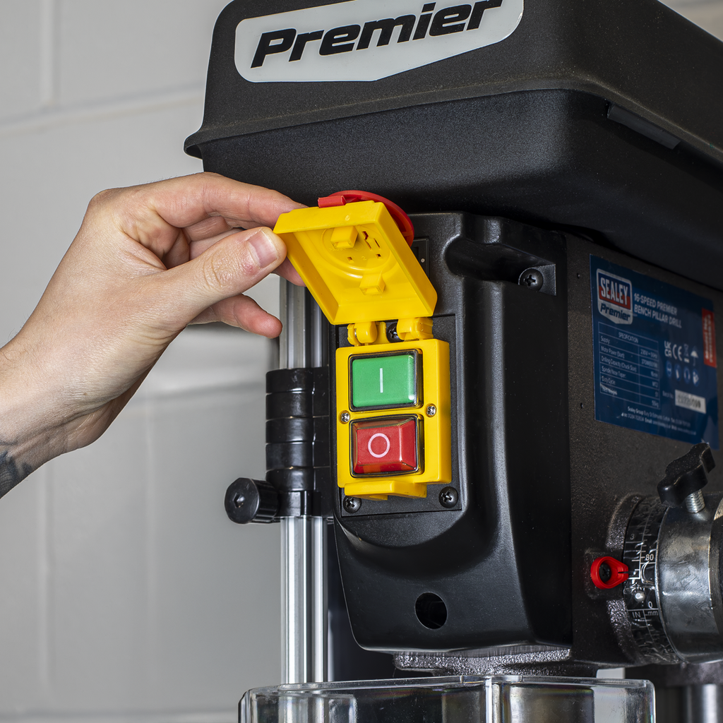 Bench Mounting Pillar Drill 16-Speed 370W 230V PDM155B