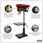 Floor Standing Pillar Drill 12-Speed 1100W/230V PDM260F