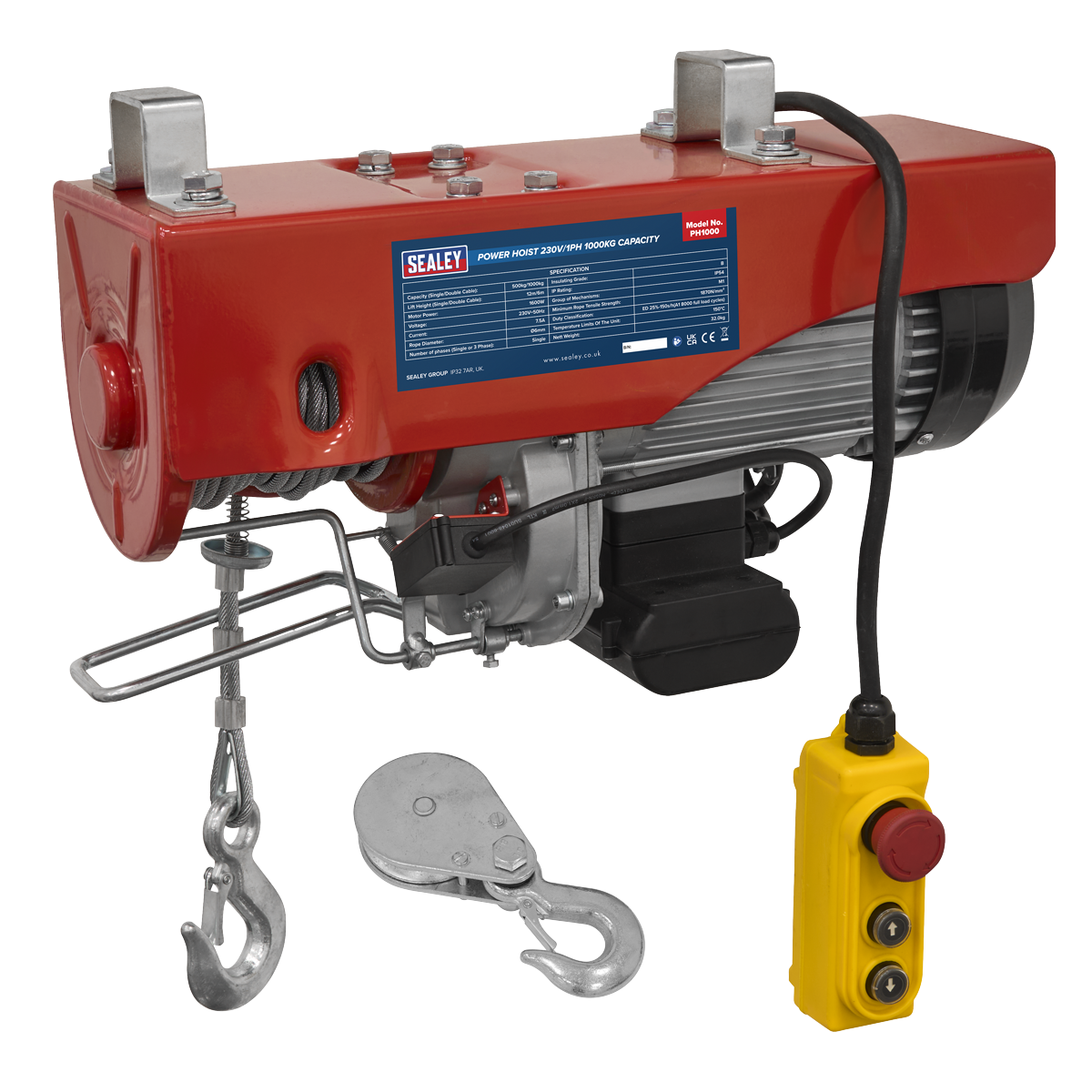 Power Hoist 230V/1ph 1000kg Capacity PH1000