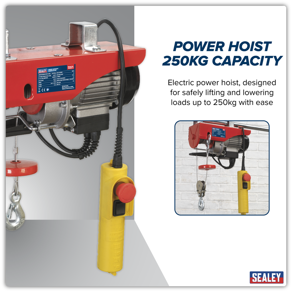 Power Hoist 250kg Capacity 230V PH250