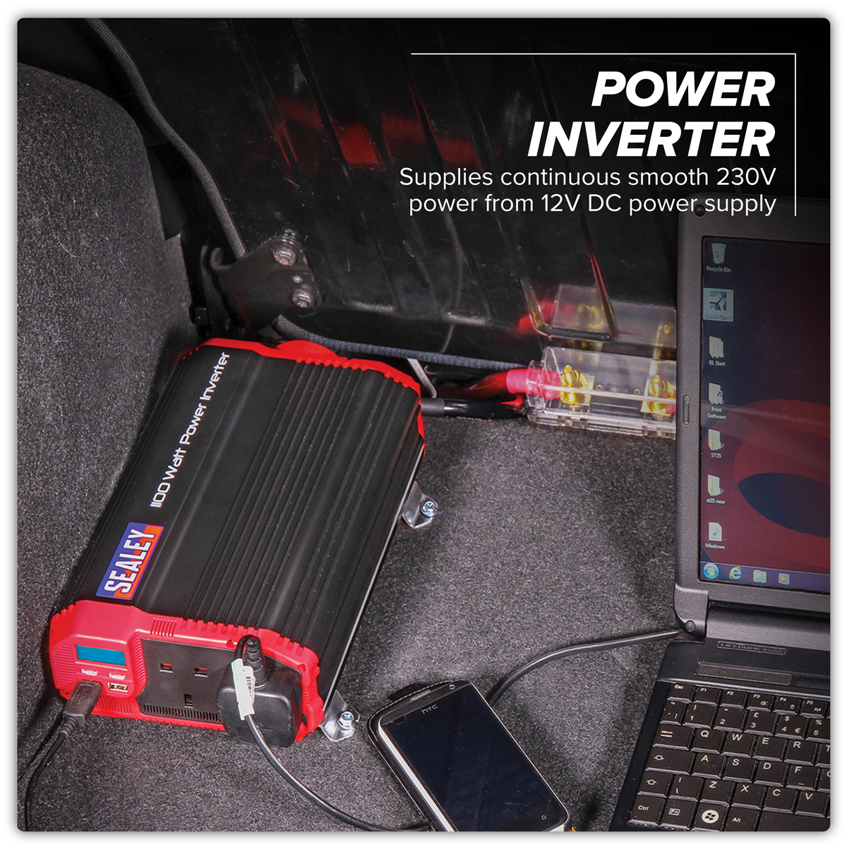 Modified Sine Wave Power Inverter 1100W 12V PI1100