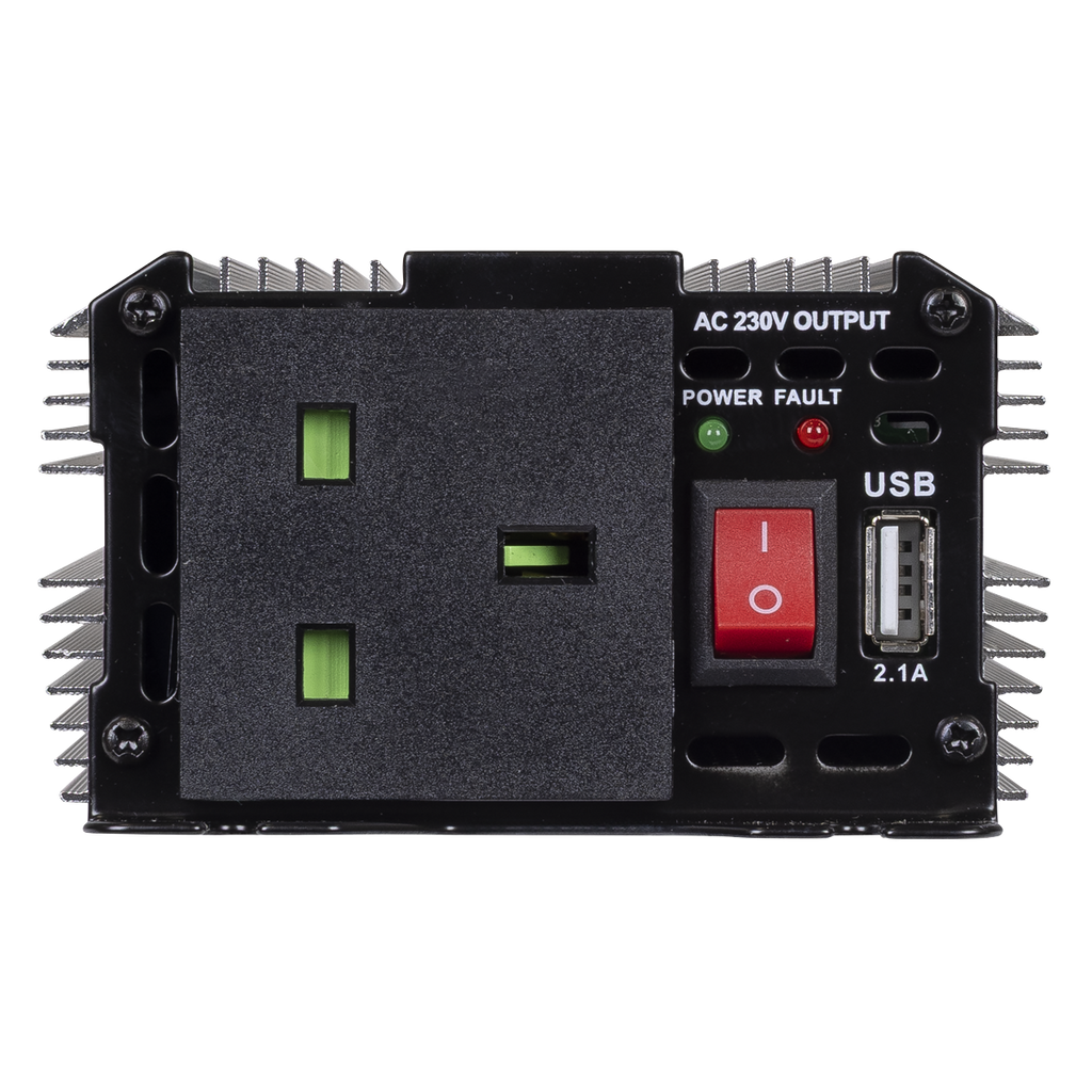 500W Modified Sine Wave Power Inverter 12V DC - 230V ~ 50Hz PI500