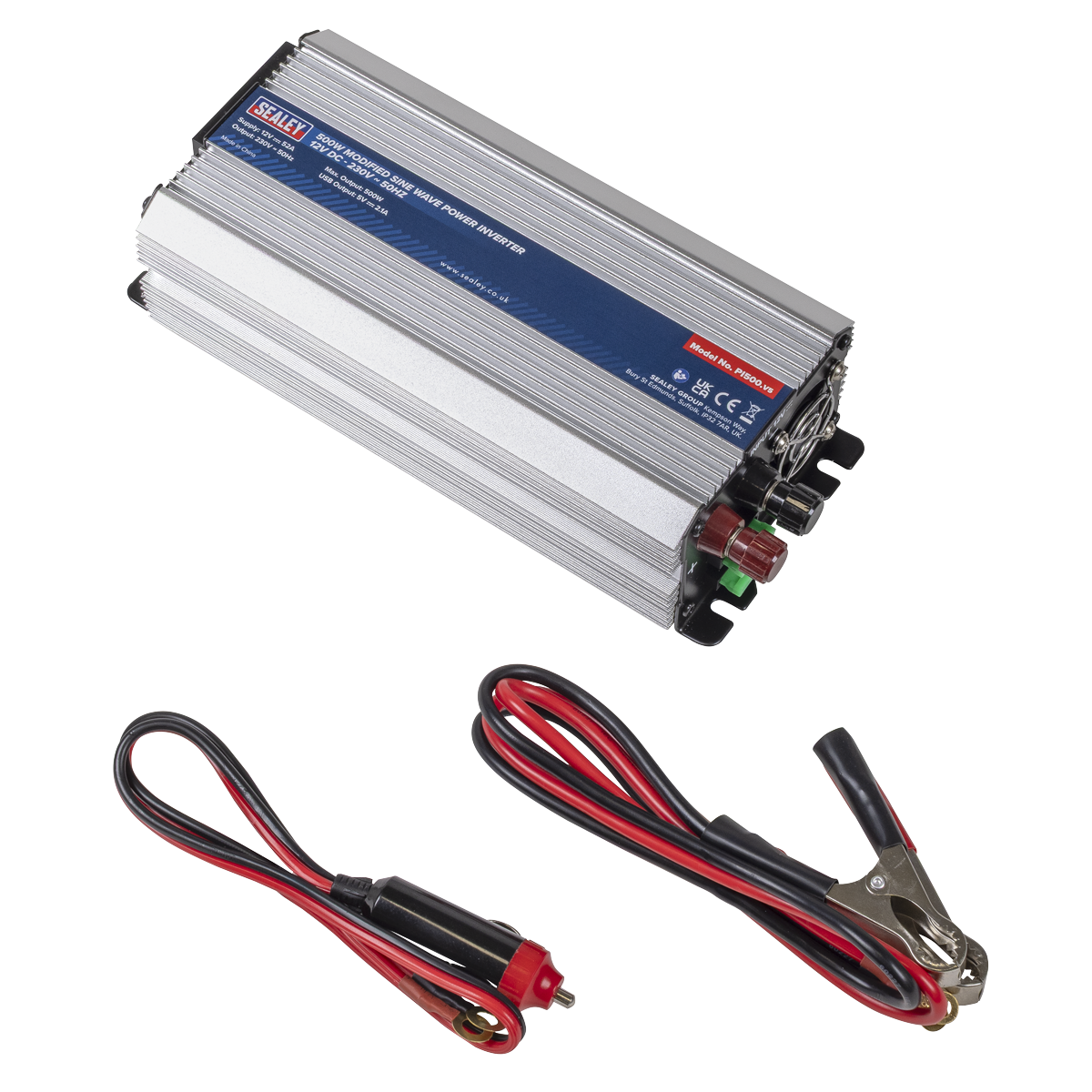 500W Modified Sine Wave Power Inverter 12V DC - 230V ~ 50Hz PI500