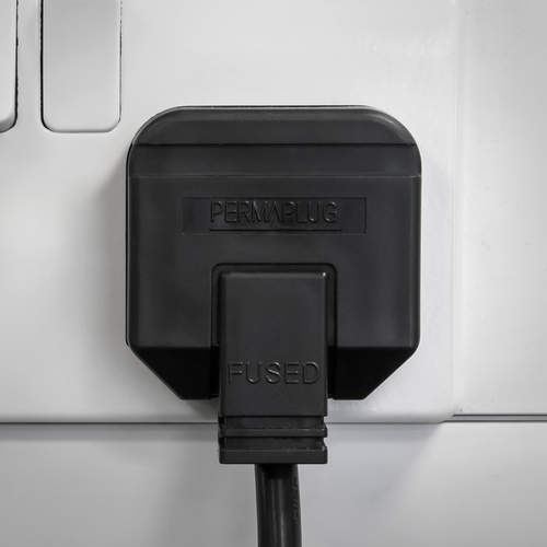 13A Heavy-Duty Rewirable Plug - Black PL/13/3S