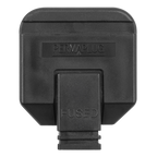 13A Heavy-Duty Rewirable Plug - Black PL/13/3S