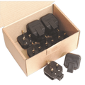 13A Heavy-Duty Rewirable Plug - Black - Pack of 10 PL/13/3