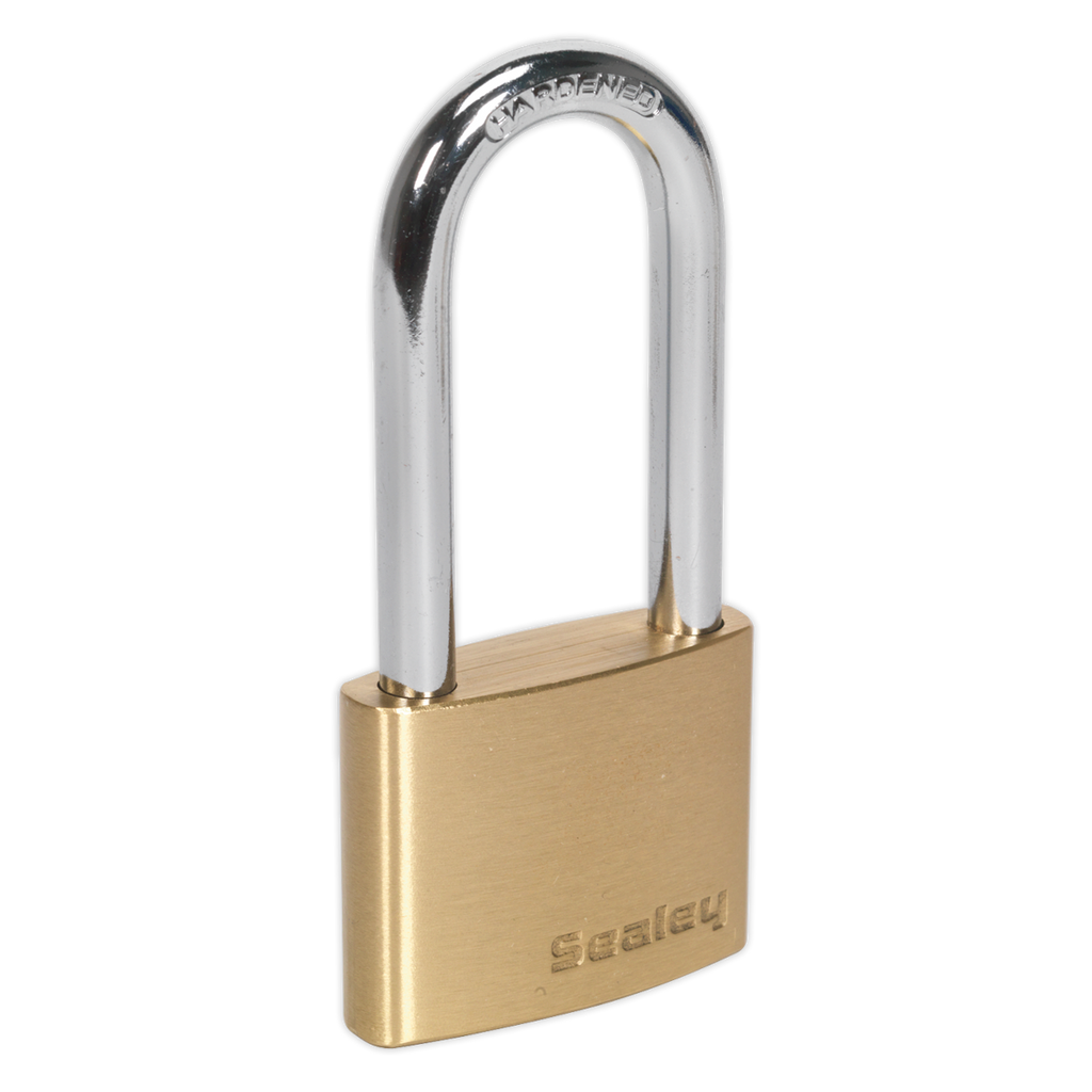 Brass Body Padlock Long Shackle 50mm PL102L